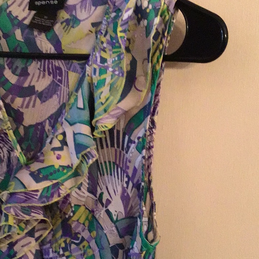 SPENCE RUFFLE TOP, - Picture 4 of 6